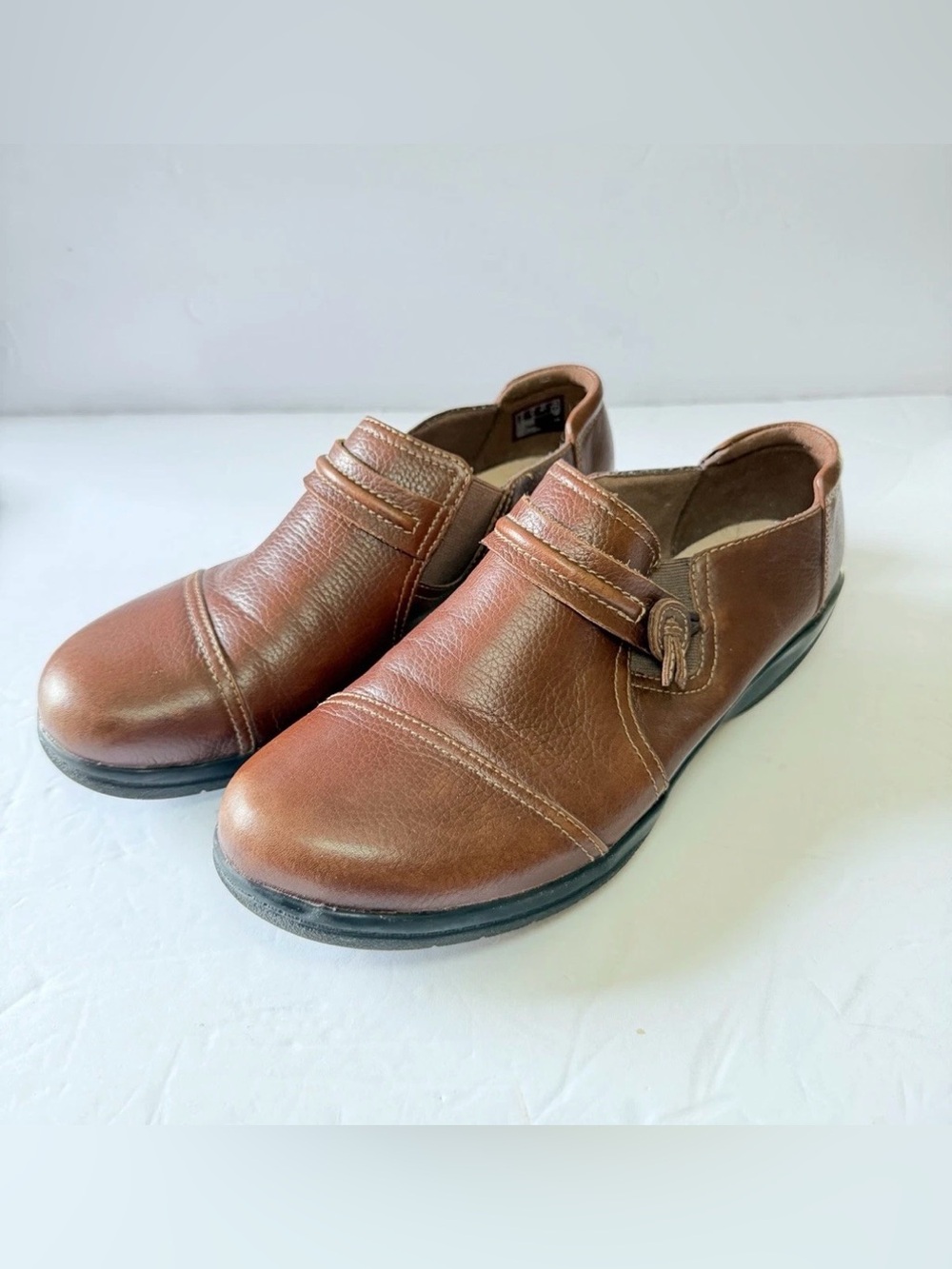 Collection by Clarks Shoes Womens 8.5W‎ Cheyn Madi Loafers Brown Leather